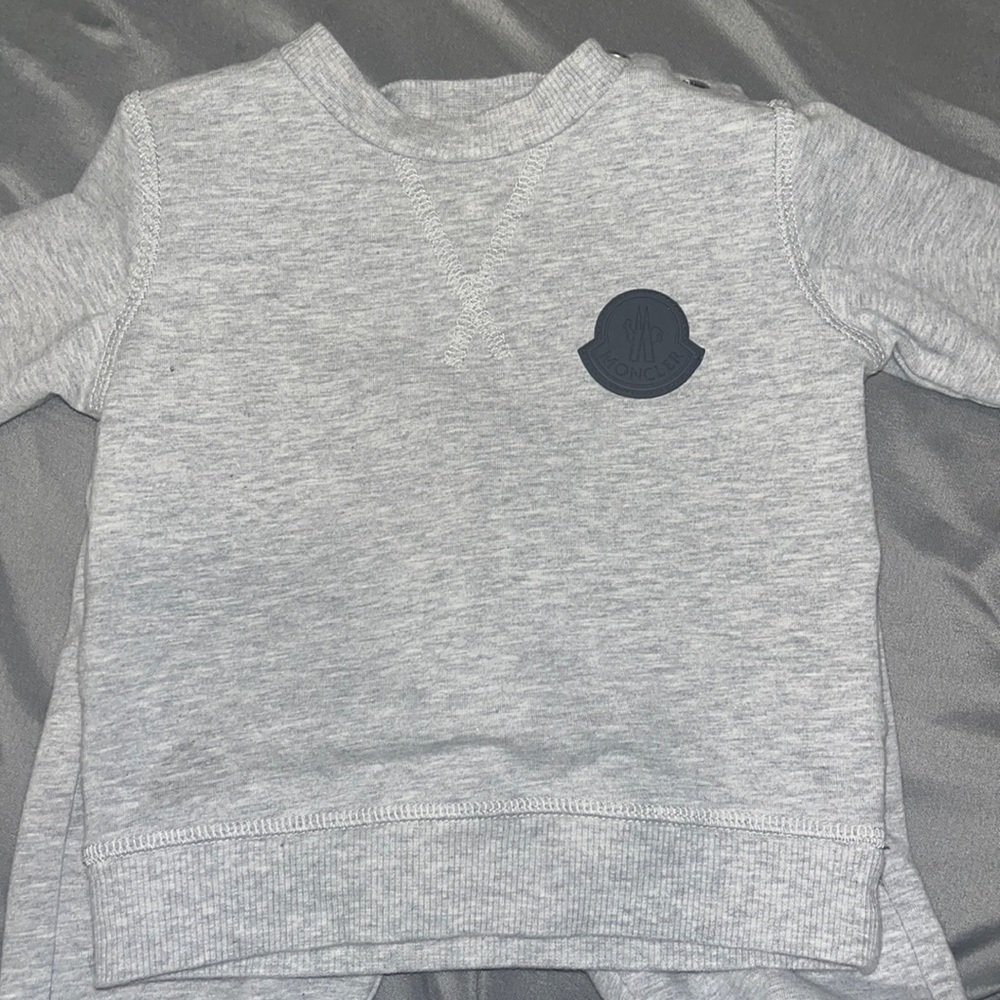 Moncler infant tracksuit . Only worn once by my baby